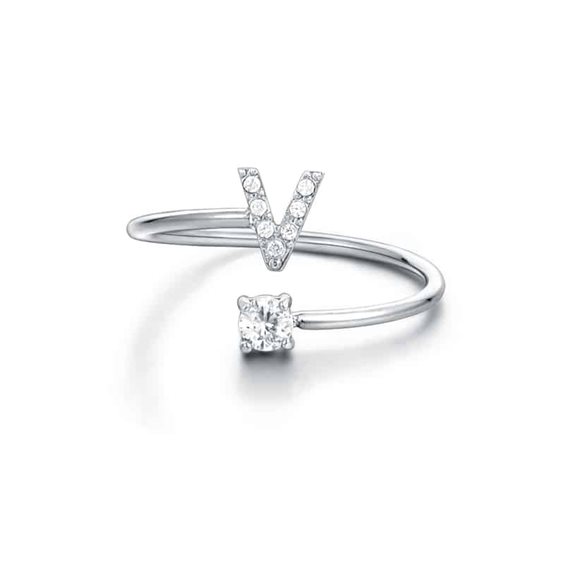 Anillo Brand Mujer Personal Cristalli in Acero 02RG002V - 02RG002V